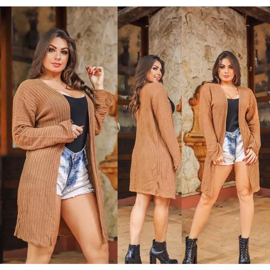 Casaco Tricot Canelado