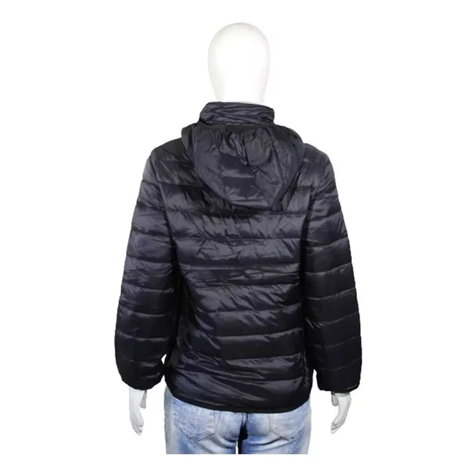 Jaqueta nylon feminina impermeável capuz removível pronta entrega