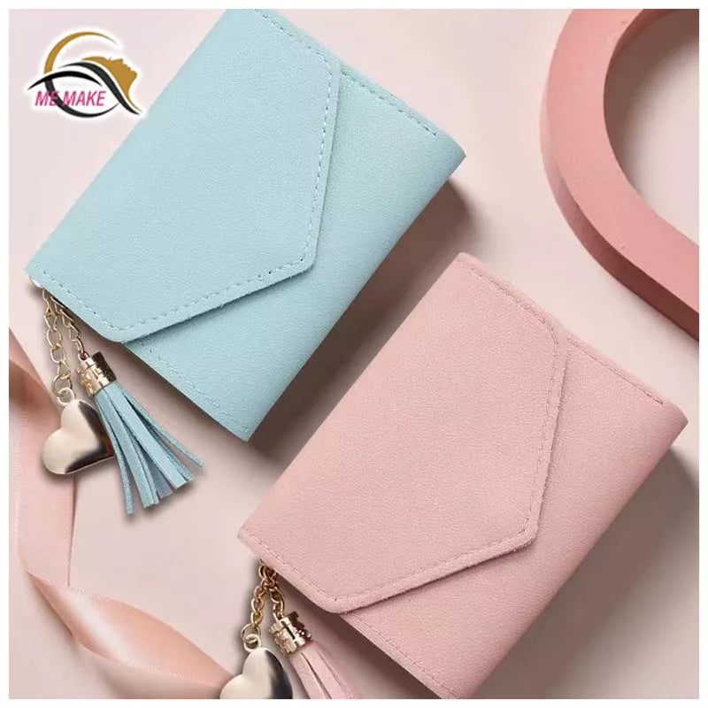 Carteira Feminina Com Franjas/Bolsa Porta-Cartões/Bolsa De Mão/Porta-Cartões