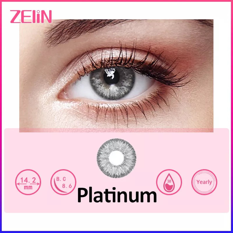 ZELIN Lente de Contato Colorida Aparência Natural Uso Anual Para Maquiagem Dos Olhos