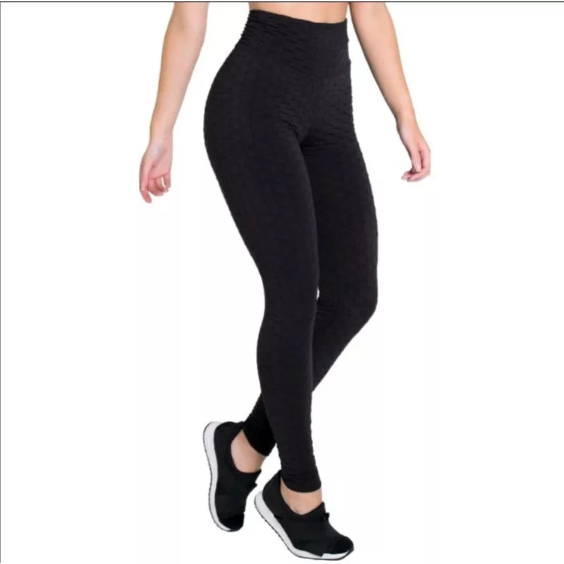 Legging Bolha Suplex Cós Alto Empina Bumbum Fitness Academia legue suplex textura Flocada Leg Cintura alta qualidade