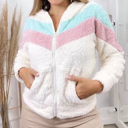 Casaco Moletom de Pelinho Blusa Frio Feminino   3RD SD7091