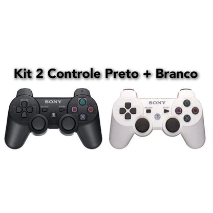 kit 2 Controle Manete Joystick Dualshock 3 Ps3 Playstation Sony