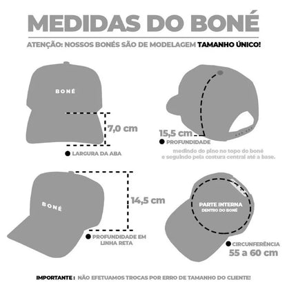 Boné New York Feminino Masculino Fecho FitãoTrucker