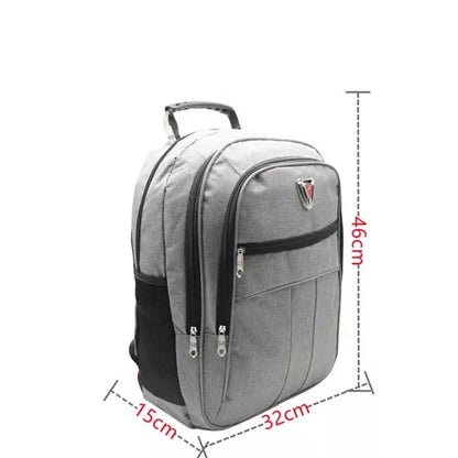 Mochila Escolar De Nylon Impermeável Unissex Para Notebook