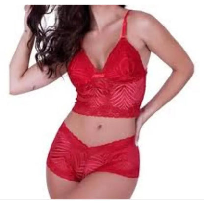 Conjunto espera marido com forro conjunto rendado Conjuntos cropt