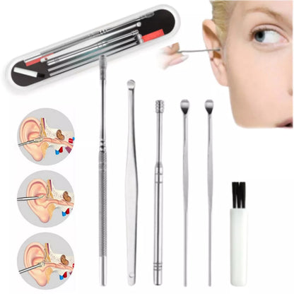 Kit Jogo Cotonete Fácil Removedor Limpeza Cera Ouvido Orelha