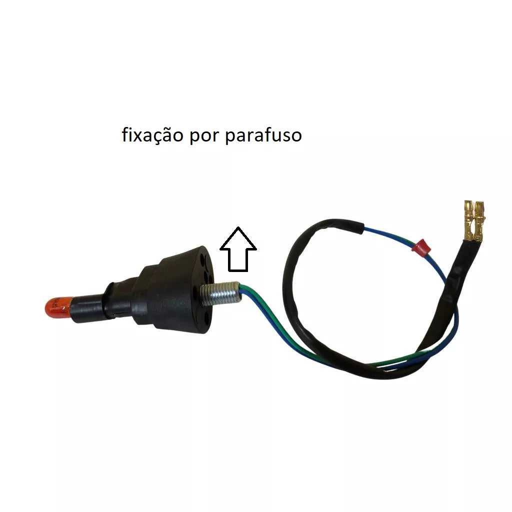 4 Piscas Moto Seta Honda Titan 125/150/Twister/Cb300/Yamaha Ybr/Factor/Suzuki Yes C/ Lampadas
