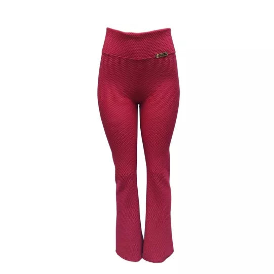 Calça Feminina Flare Bailarina Colmeia Casual