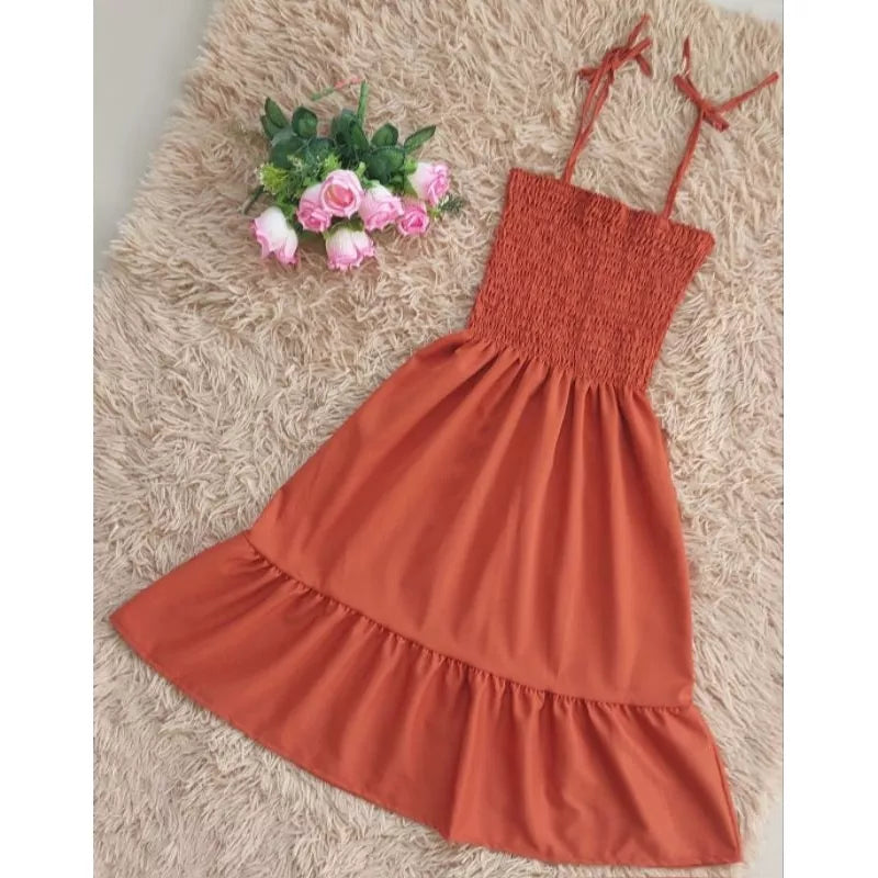 Vestido lastex ciganinha c/alça babado rodadinho, moda blogueirinha