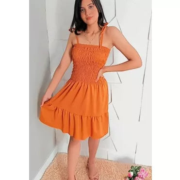 Vestido lastex ciganinha c/alça babado rodadinho, moda blogueirinha
