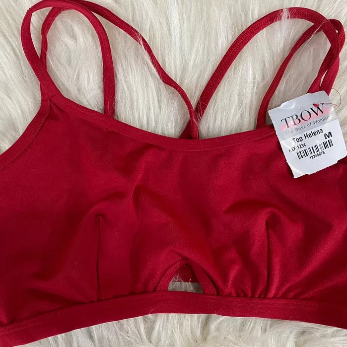 Top Fitness Feminino Alça Fina Academia