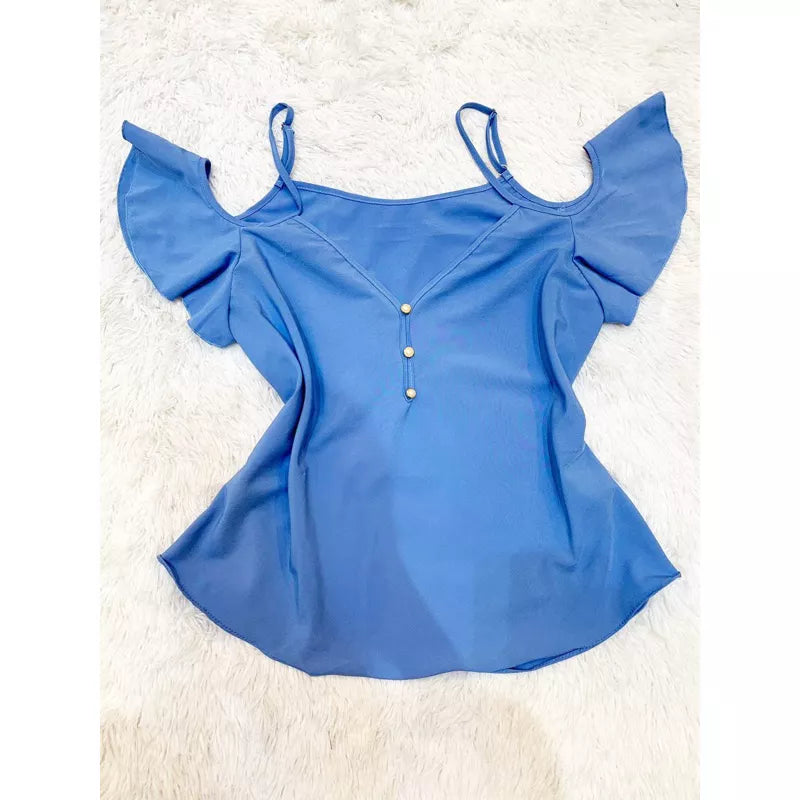 Blusinha Social Feminina (regata Alcinha com Manga)- 07