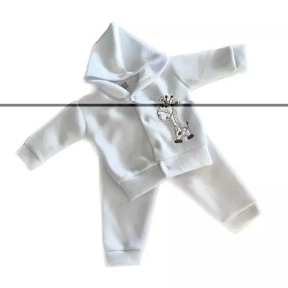 CONJUNTO SOFT CAPUZ BORDADO para Bebês! Várias cores!