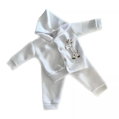 CONJUNTO SOFT CAPUZ BORDADO para Bebês! Várias cores!