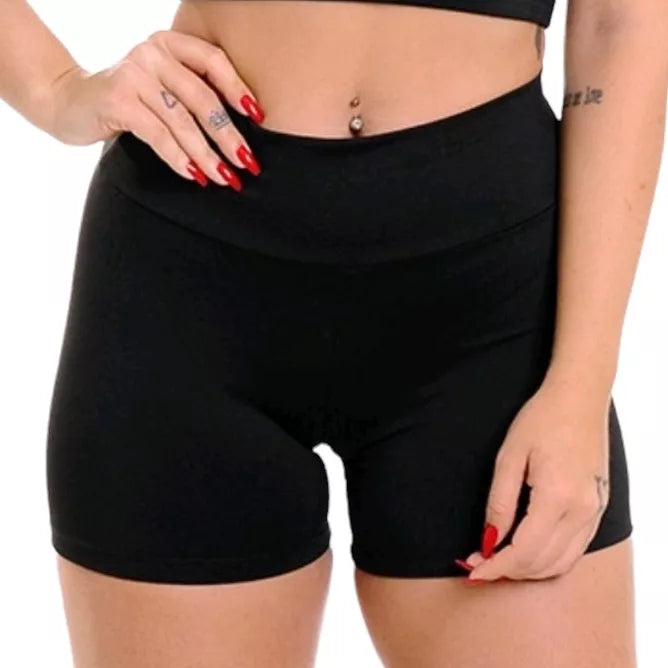 Short Legging Bermuda Academia Meia Coxa Fitness Feminino Casual