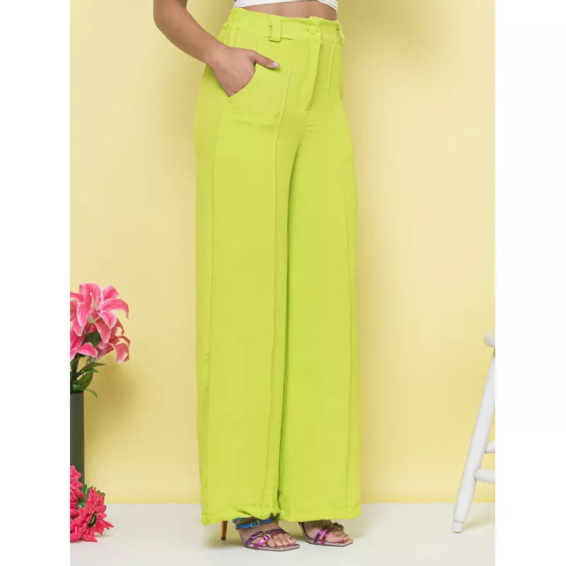 Calça Pantalona tecido De Duna maravilhosa ela estica com cintura