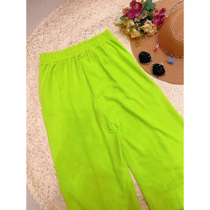Calça Pantalona tecido De Duna maravilhosa ela estica com cintura