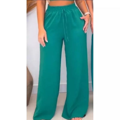 Calça Pantalona Elástico Modinha