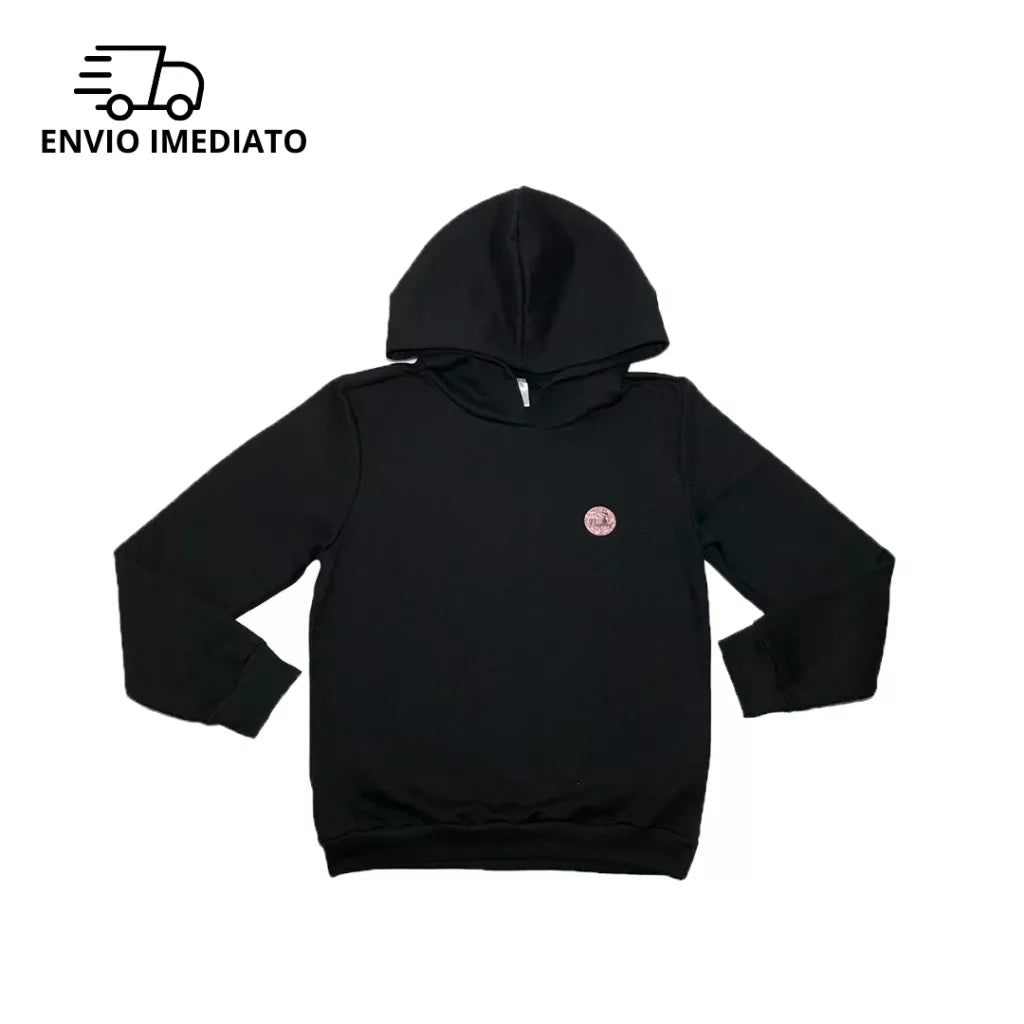 Casaco de Moletom Infantil Pelúciado Unissex Menino e Menina Inverno- Sem/Estampa