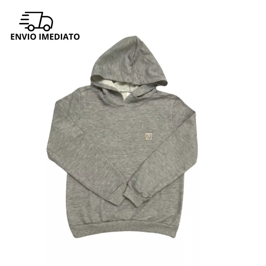 Casaco de Moletom Infantil Pelúciado Unissex Menino e Menina Inverno- Sem/Estampa