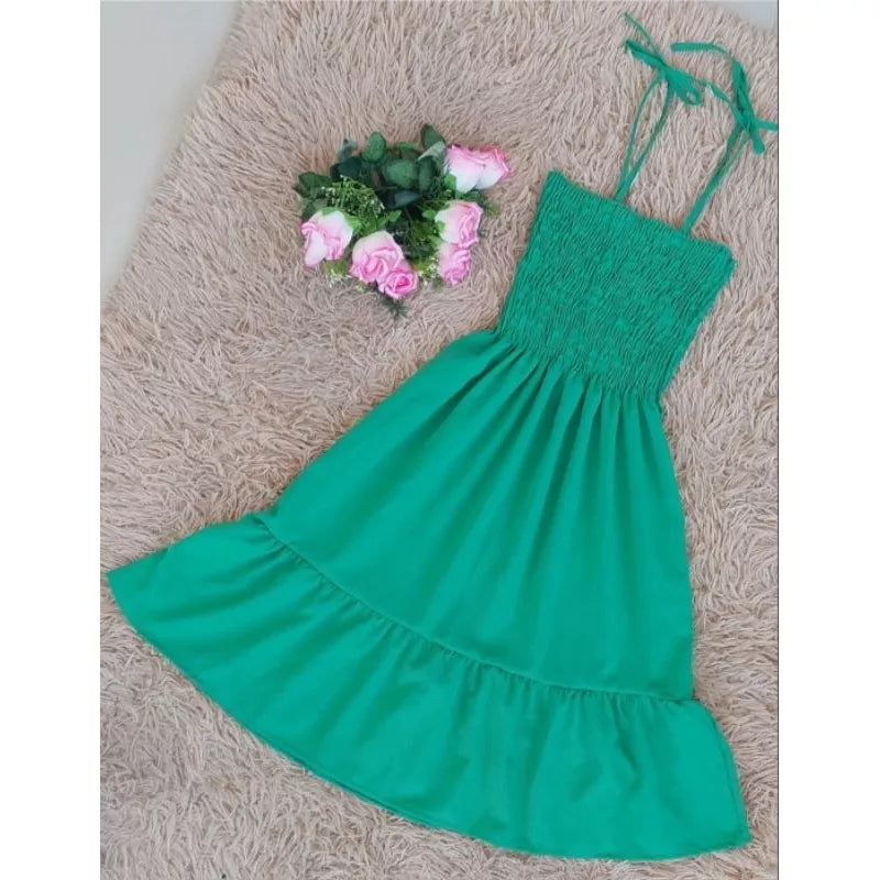 Vestido lastex ciganinha c/alça babado rodadinho, moda blogueirinha
