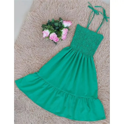 Vestido lastex ciganinha c/alça babado rodadinho, moda blogueirinha