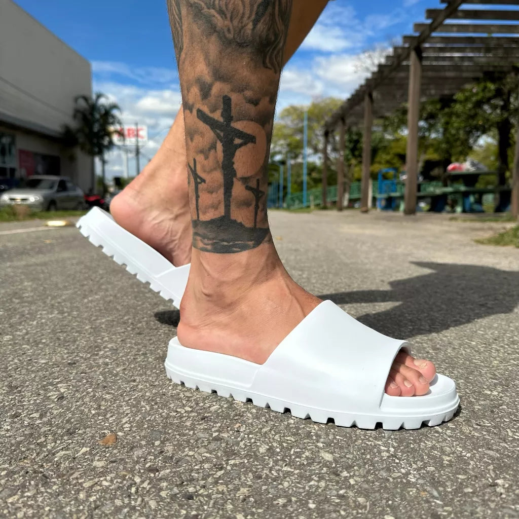 Chinelo Slide Nuvem Ortopédico Confortável Leve Macio em EVA Unissex