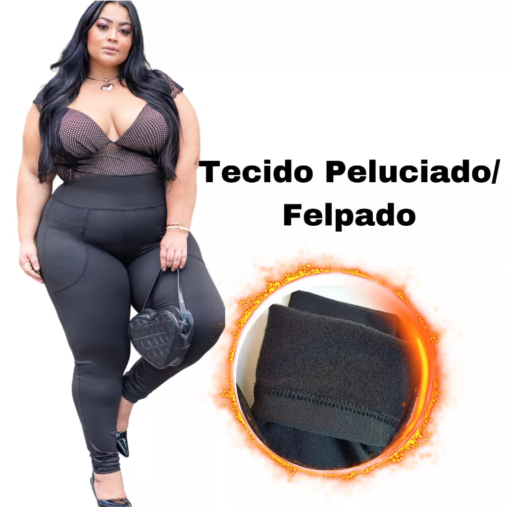 Calça Legging Plus Size Feminina Cintura Alta Grossa Fitness e Casual GG ao G4