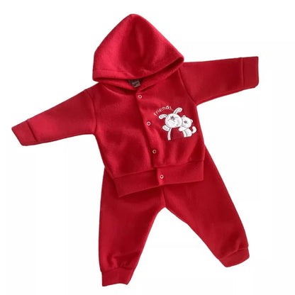 CONJUNTO SOFT CAPUZ BORDADO para Bebês! Várias cores!