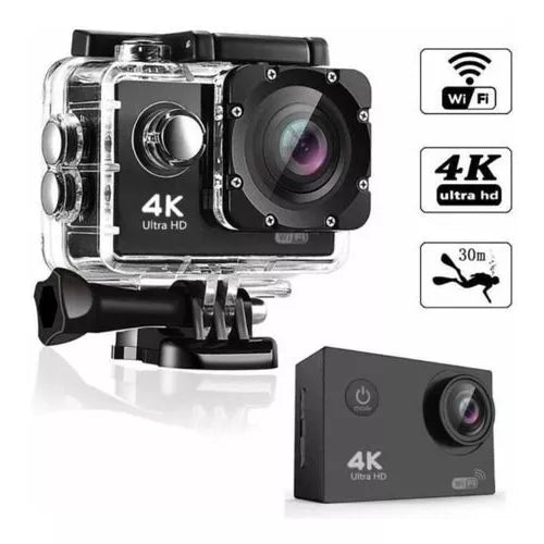 Ultra Câmera Action GO Cam Pro Sports FULL HD 4K 1080p Prova D'Água 4K WIFI Underwater Para Gravação De Vídeo Original Envio Imediato