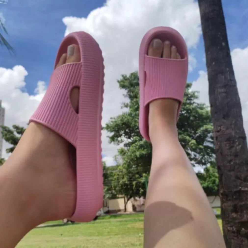 Chinelo Feminino Nuvem Slide - Várias Cores - Sandália Papete Super Confortável