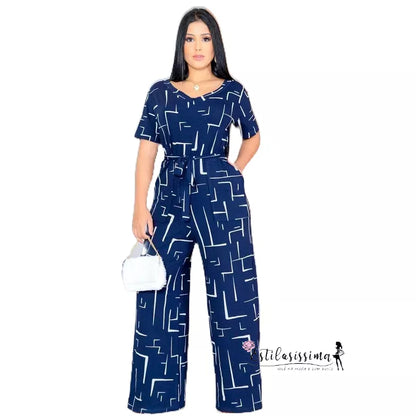 Macacao Saruel Com Manga Curta Com Cintinho Longo Max Feminino Bolsos Viscolycra Soltinho Evangelico Roupas Femininas 38 ao 46