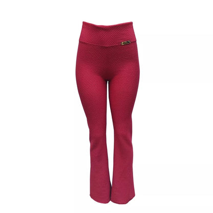Calça Feminina Flare Bailarina Colmeia Casual