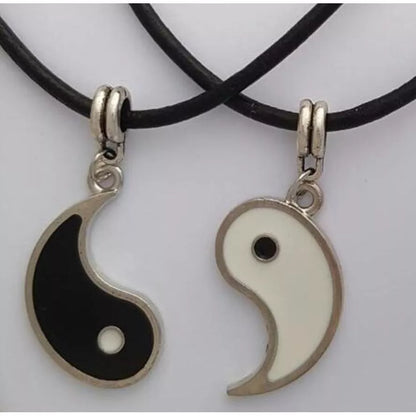 Colar Duplo Da Amizade Yin Yang - Best Friends Namorados