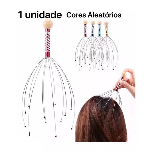 01 Unidades Massageador Cabeça 12 Pontas