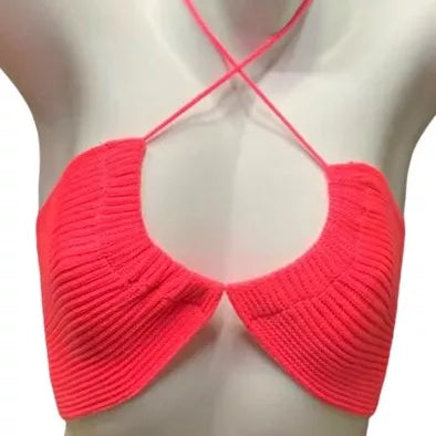 Blusa Top Cropped Faixa De Treino Sexy Tricô Multiformes Tomara Que Caia Verão 2023 Best