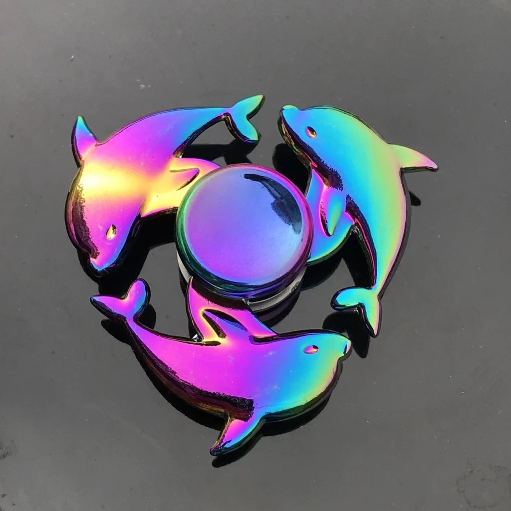 Novo Colorful Fit Spinner Zinc Alloy Decompression Toy Finger Metal Spinner Relieving Stress Effect