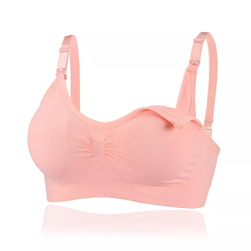 Sutiã De Amamentação Anti-Flacidez Para Mulheres Grávidas, Sem Aro De Aço Com Botão Frontal / Sutiã Para Amamentação / Anti-Parto Plus Size