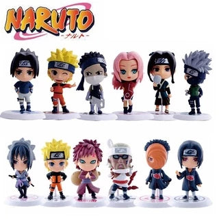 24 Estilos Uzumaki Naruto Anime Action Figure Hatake Kakashi Q Versão Modelo Estátua Colecionável Presentes De Brinquedos