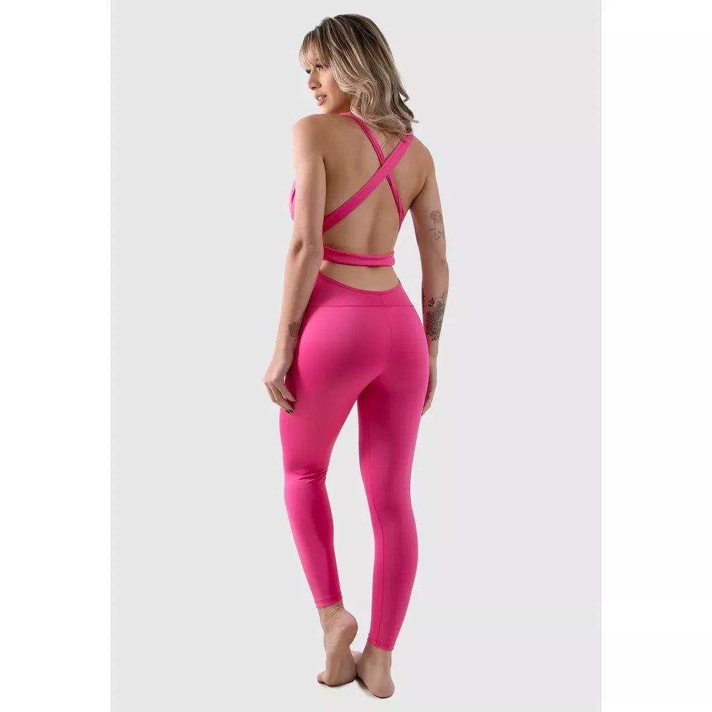 Macacão Feminino Com Bojo Suplex Fitness Academia Ginástica