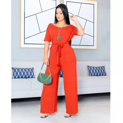 Macacao Saruel Com Manga Curta Com Cintinho Longo Max Feminino Bolsos Viscolycra Soltinho Evangelico Roupas Femininas 38 ao 46