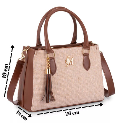 Kit Bolsa Feminina Bolsa Alça Transversal e Bolsa Necessáire de Mão 2 unidades