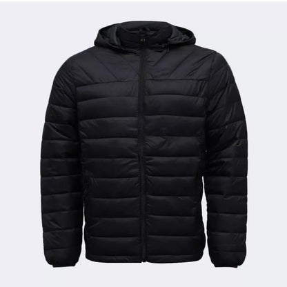 jaqueta Puffer Matelassê Masculina Capuz Removivel
