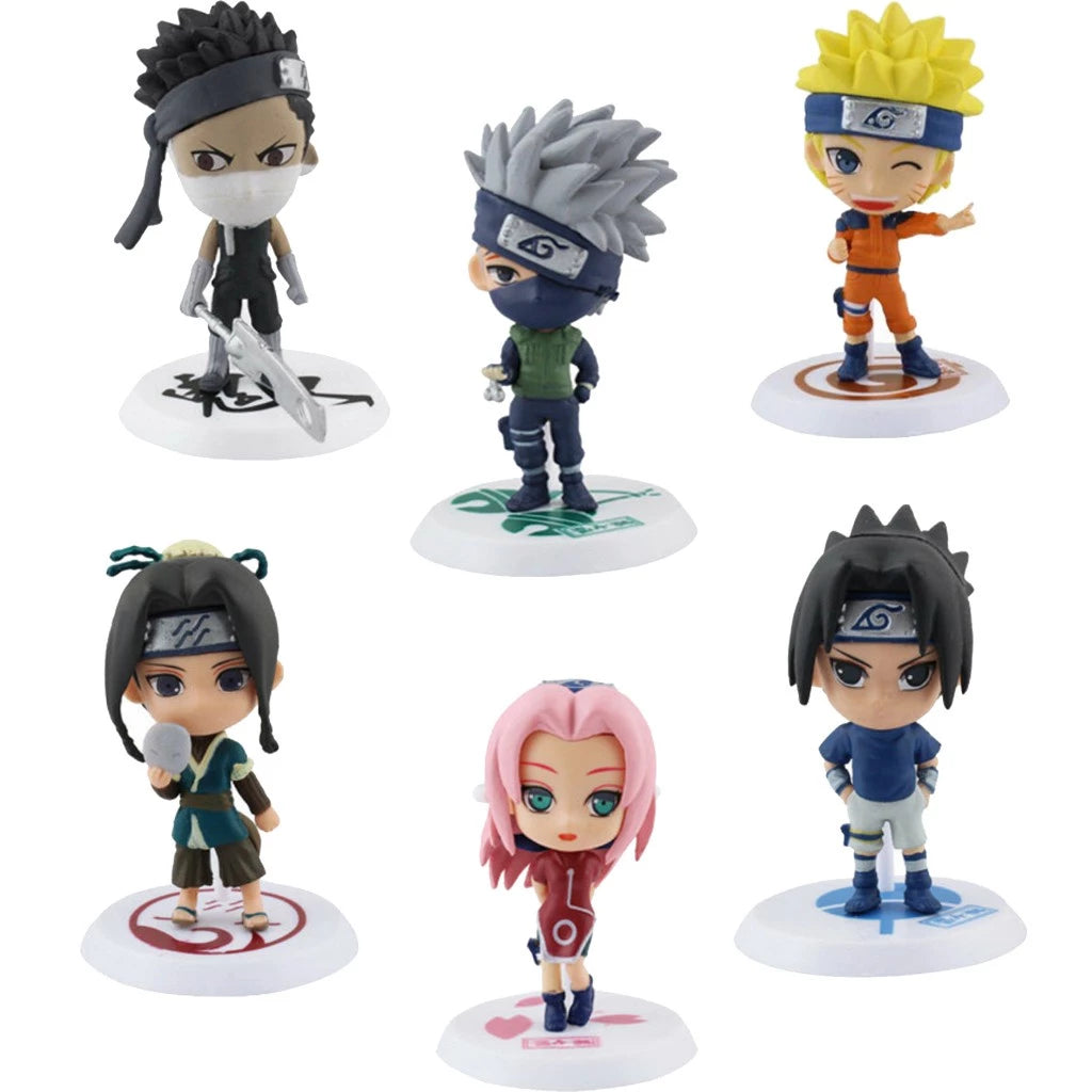 24 Estilos Uzumaki Naruto Anime Action Figure Hatake Kakashi Q Versão Modelo Estátua Colecionável Presentes De Brinquedos