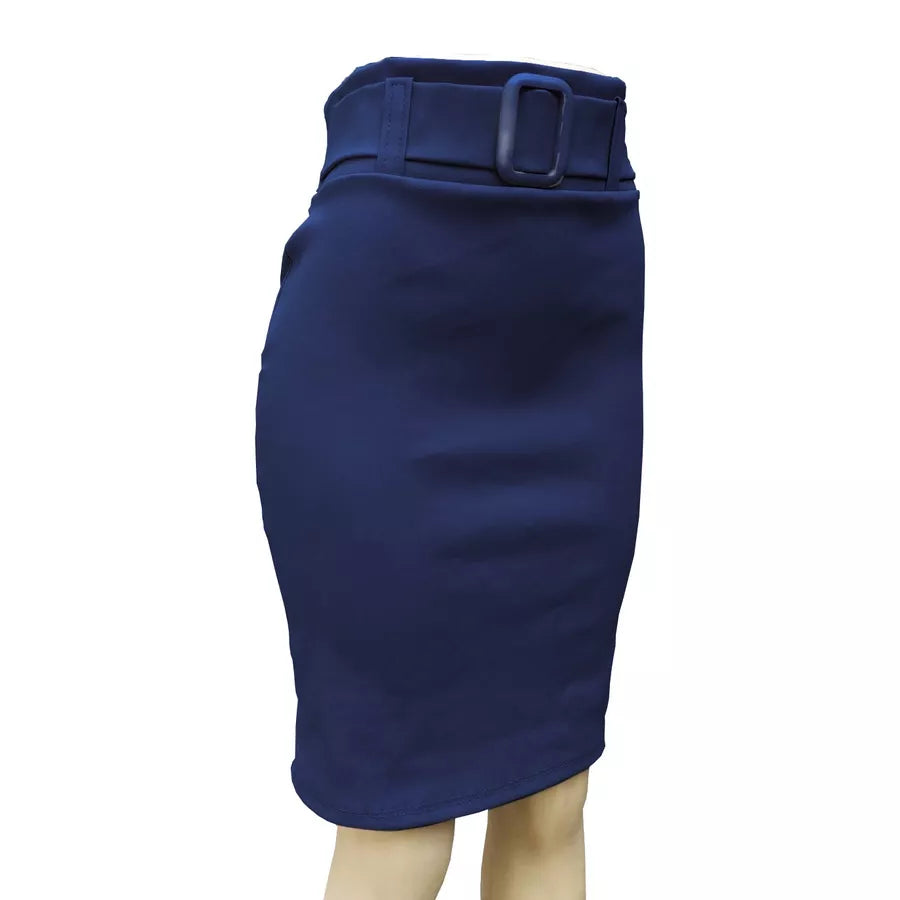Saia Social Evangélica com Fivela Moda Secretária Feminina P M G GG EXG