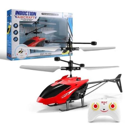 Helicóptero de Brinquedo de Controle Remoto Mini Zangão Recarregável Infravermelho De Indução