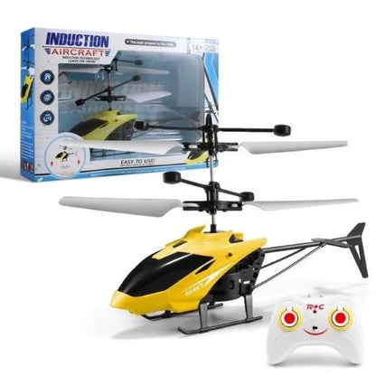 Helicóptero de Brinquedo de Controle Remoto Mini Zangão Recarregável Infravermelho De Indução