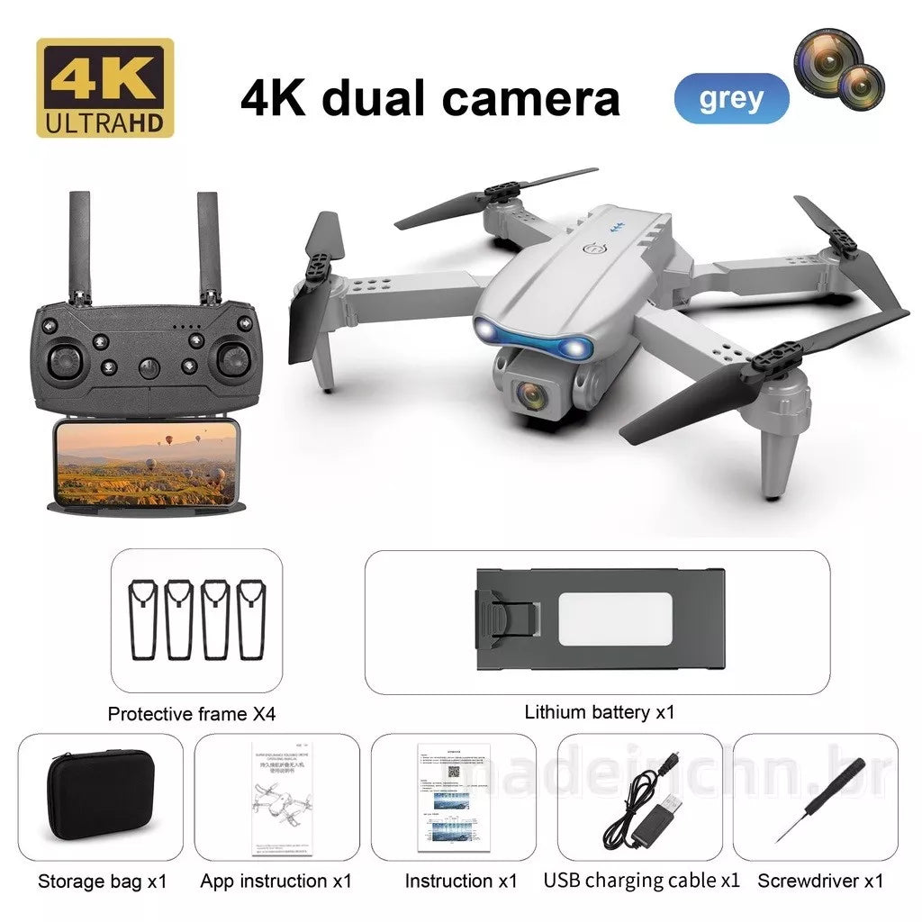 Drone De Câmera De 4K Profissional De Alta Definição Com Dupla