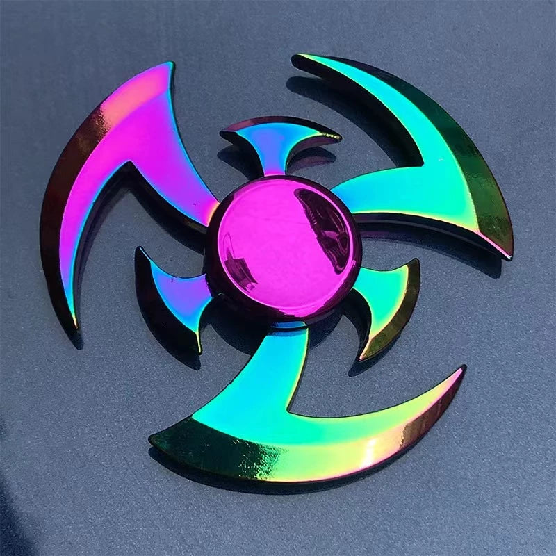 Novo Colorful Fit Spinner Zinc Alloy Decompression Toy Finger Metal Spinner Relieving Stress Effect